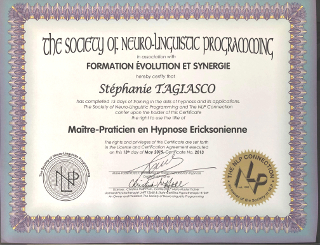 Diplome Hypnose Ericksonienne